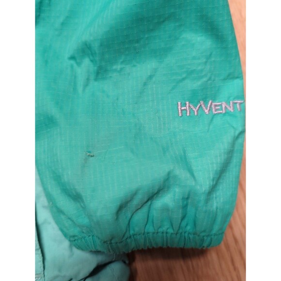 The North Face Hyvent Jacket Coat Windbreaker Girls XS Extra Small Green Hooded - Picture 6 of 12